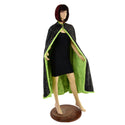 Avocado Minky Faux Fur Cape with Snap Collar - 5