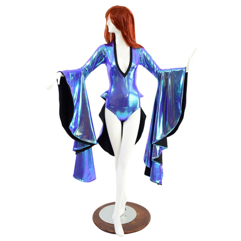 Sorceress Sleeve Romper with Tuxedo Back - Coquetry Clothing