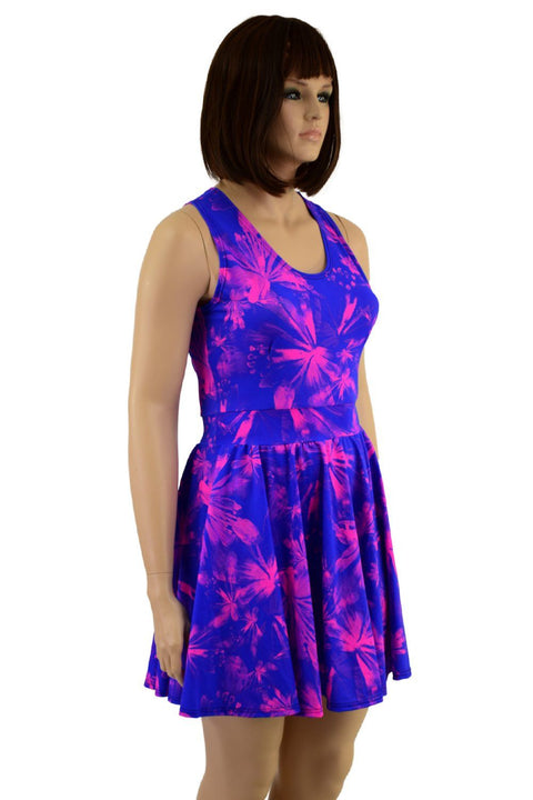 Radiant Rainforest Racerback Skater Dress - Coquetry Clothing