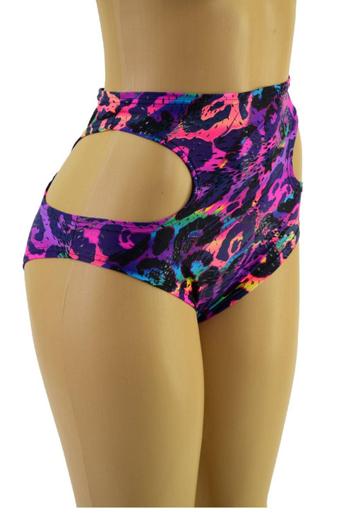 Hipnotic Siren Shorts in Rainbow Leopard - Coquetry Clothing