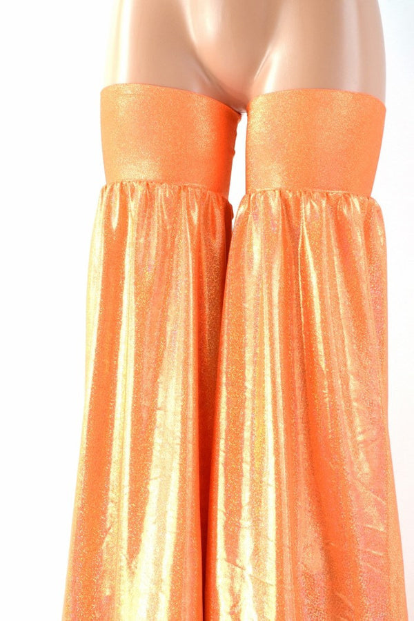 Neon Orange Sparkly Stilt Covers - 6