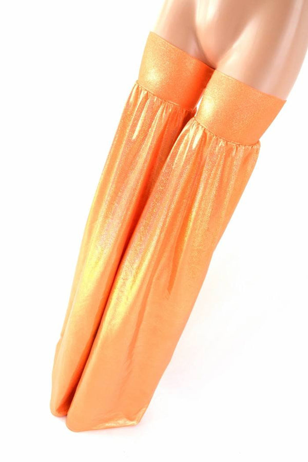 Neon Orange Sparkly Stilt Covers - 3
