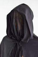 Grim Reaper Cape with Mesh Face Obscurer - 5