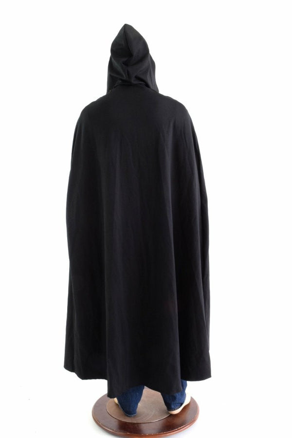 Grim Reaper Cape with Mesh Face Obscurer - 4