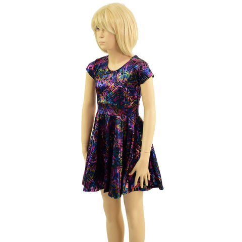Girls Cyberspace Skater Dress - Coquetry Clothing