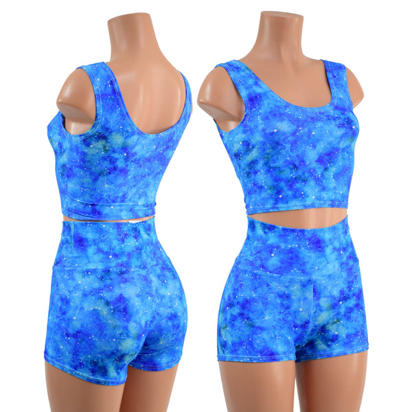Celestial High Waist Shorts OR Top READY to SHIP - 1
