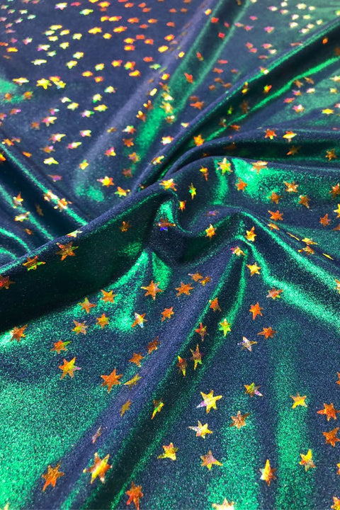 Stardust Holographic Spandex Fabric - Coquetry Clothing