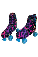 Rainbow Leopard Childrens Roller Skate Boot Covers - 3