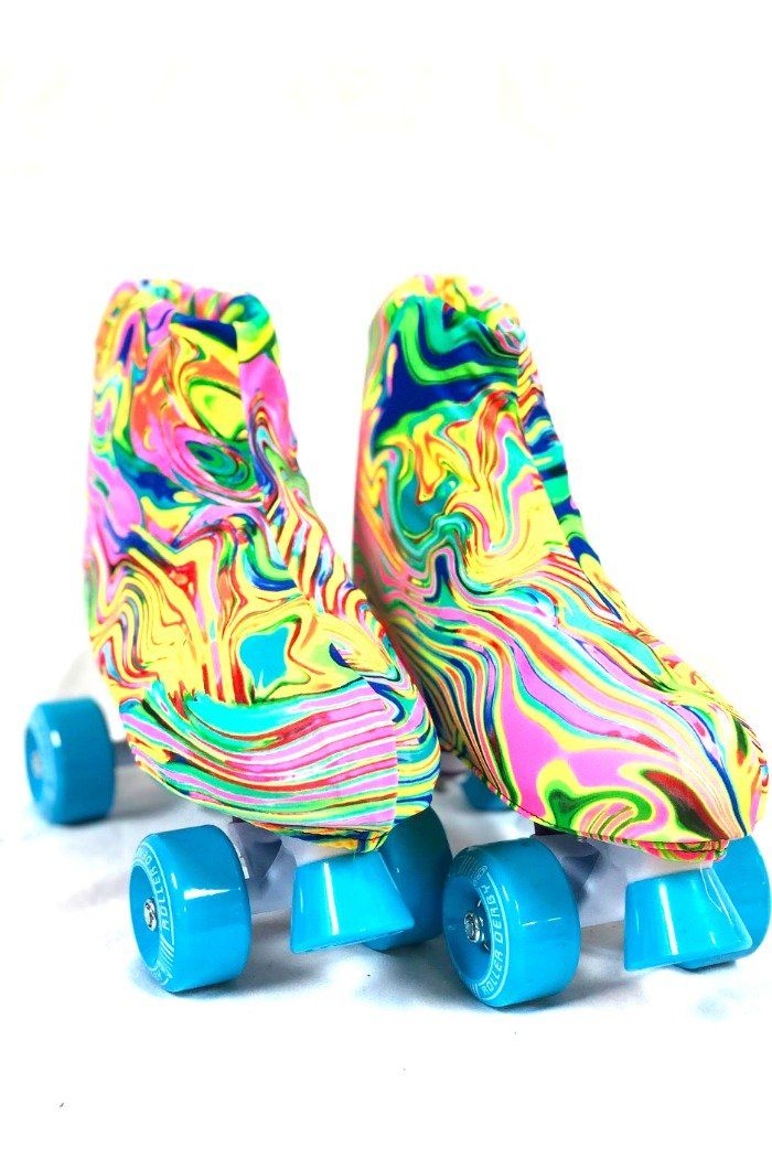 Tie Dye Roller Skates