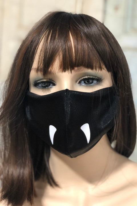 Vampire Fangs Face Mask - Coquetry Clothing