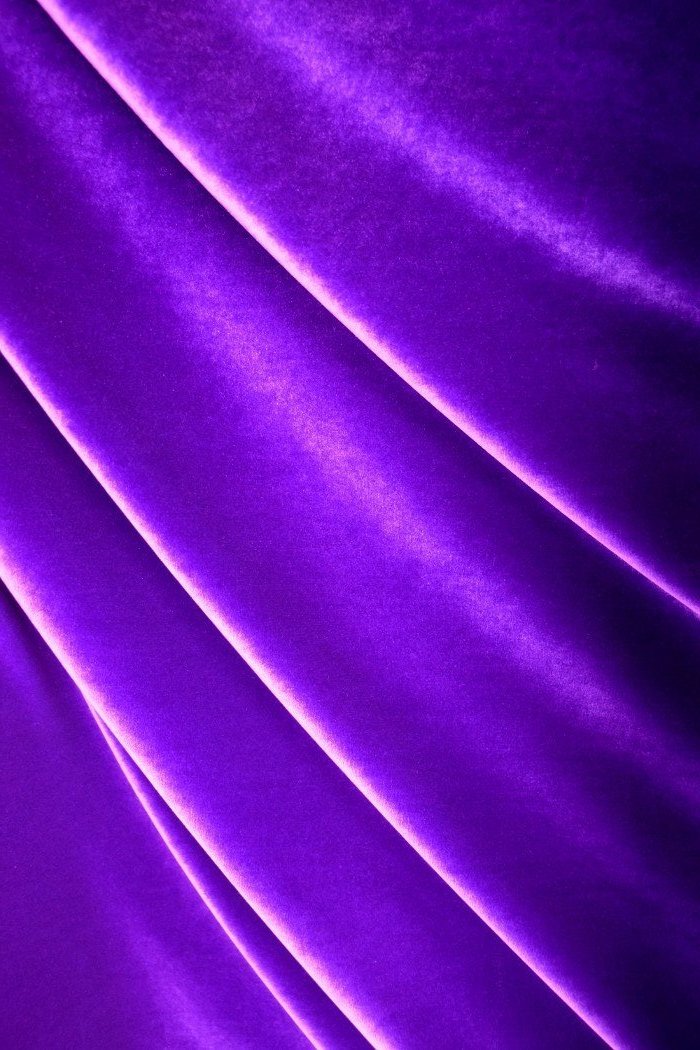 Knitted Velour Dress Fabric 4-way Stretch Velvet – Purple