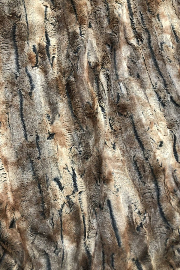 Amber Fox Minky Faux Fur Fabric - 1