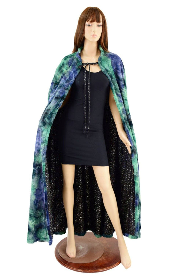Atlantis Minky Faux Fur Full Length Cape - 1