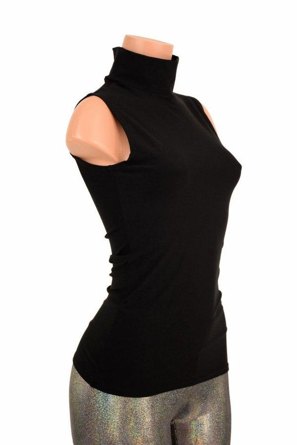 Black Zen Turtle Neck Top - 1
