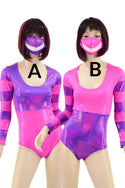 Cheshire Cat Romper and Mask Set - 2