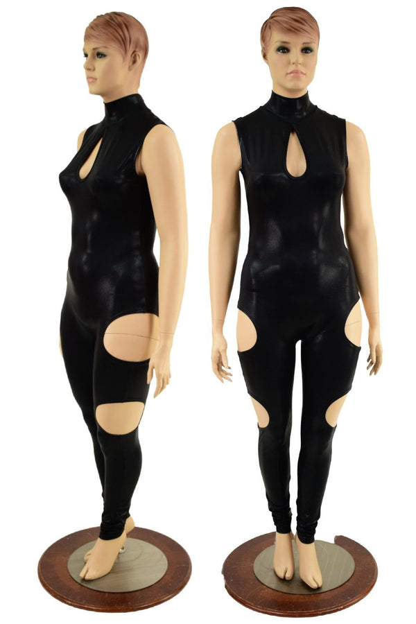 Cutout Catsuit in Black Mystique - 1
