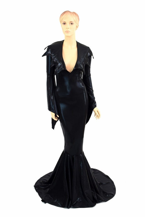 Demonica Collar Puddle Train Gown - 1