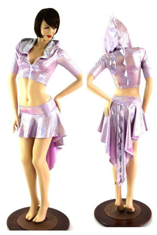 Dragon Tail Skirt & Crop Hoodie Set - 1