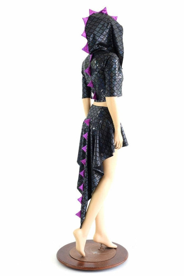 Dragon Tail Skirt & Crop Hoodie Set - 5