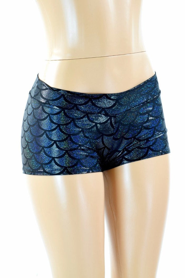 Black Mermaid Lowrise Shorts - 1