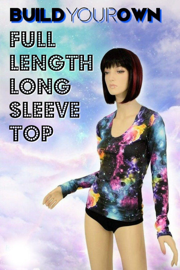 Build Your Own Full Length Long Sleeve Top with Scoop Neck - 1