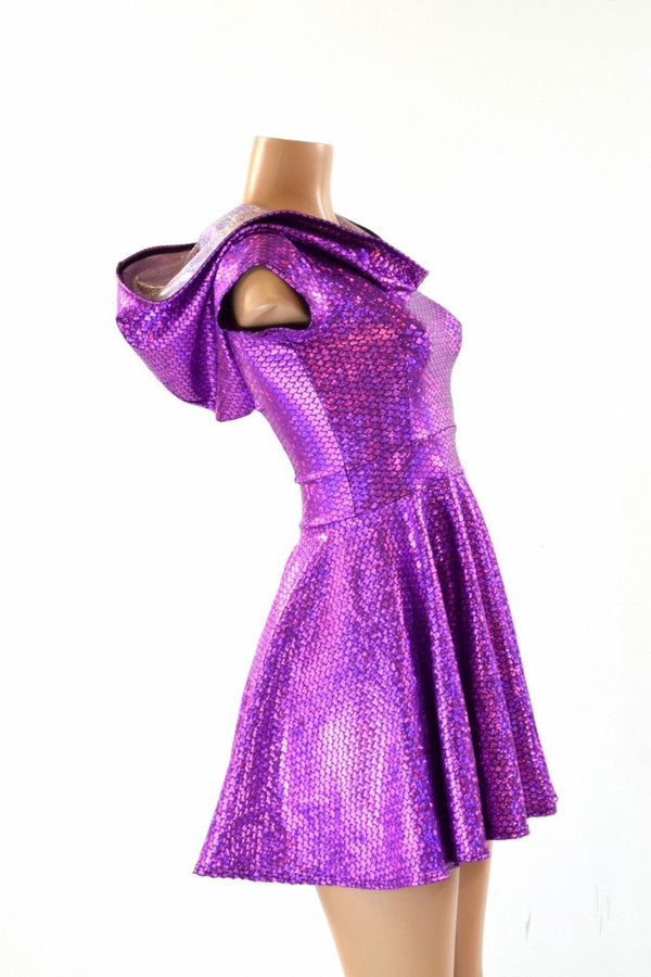 Purple Mermaid Hoodie Dress - 1
