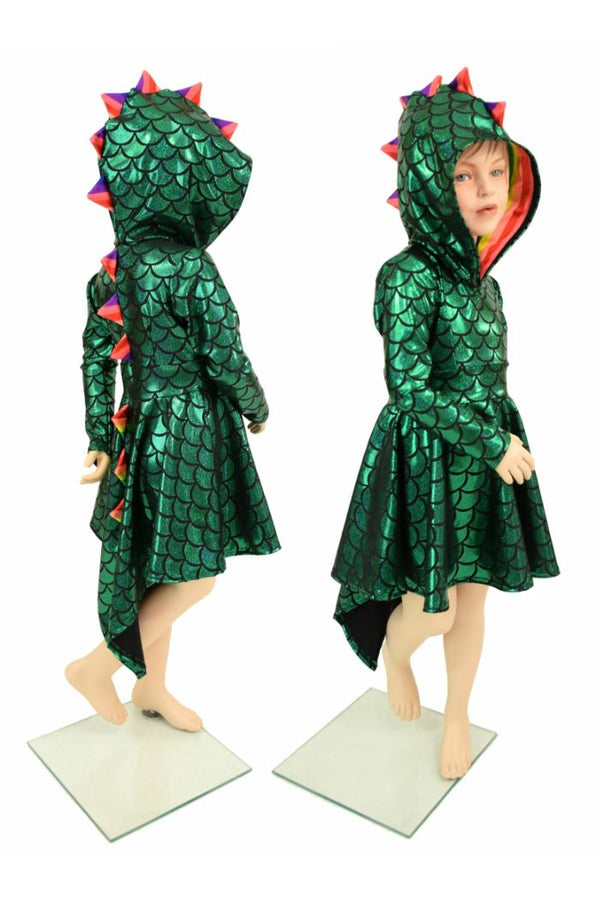 Ready to Ship Girls Dragon Tail Skater Dress - 1