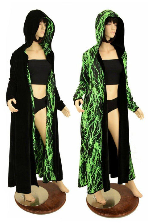 Long Sleeve Reversible Hooded Duster - Coquetry Clothing