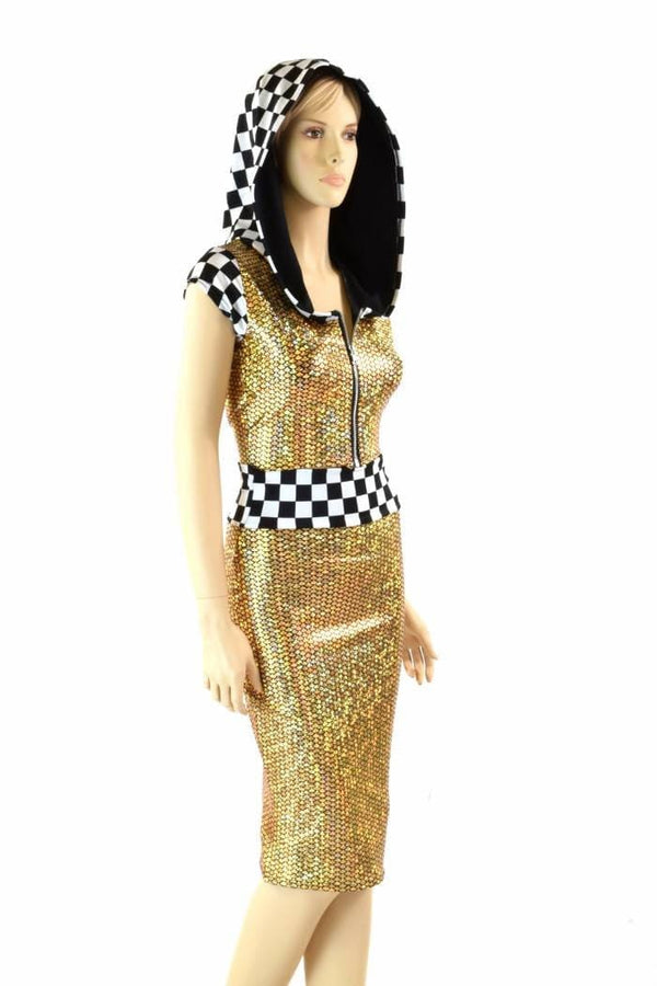 Grid Girl Pencil Skirt Set - 5