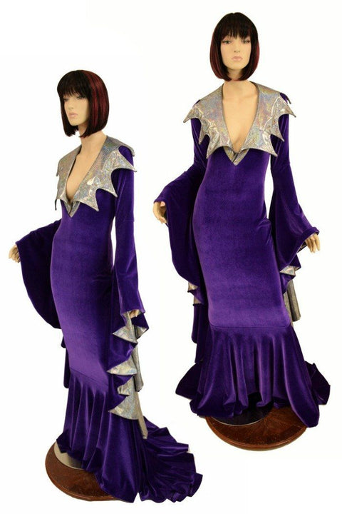 Demonica Sorceress Puddle Train Gown - Coquetry Clothing