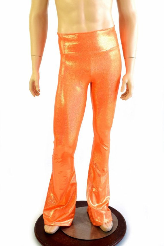 UV Orange Sparkly Jewel Fabric - 5