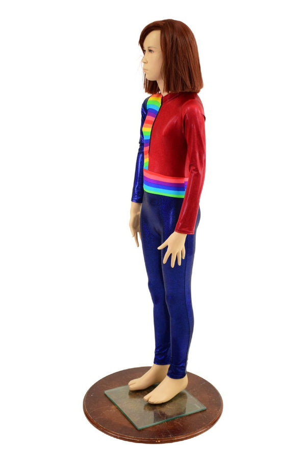 Kids Color Blocked Stella Catsuit - 4