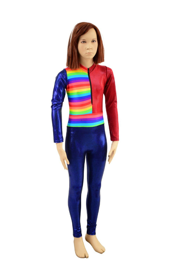 Kids Color Blocked Stella Catsuit - 1