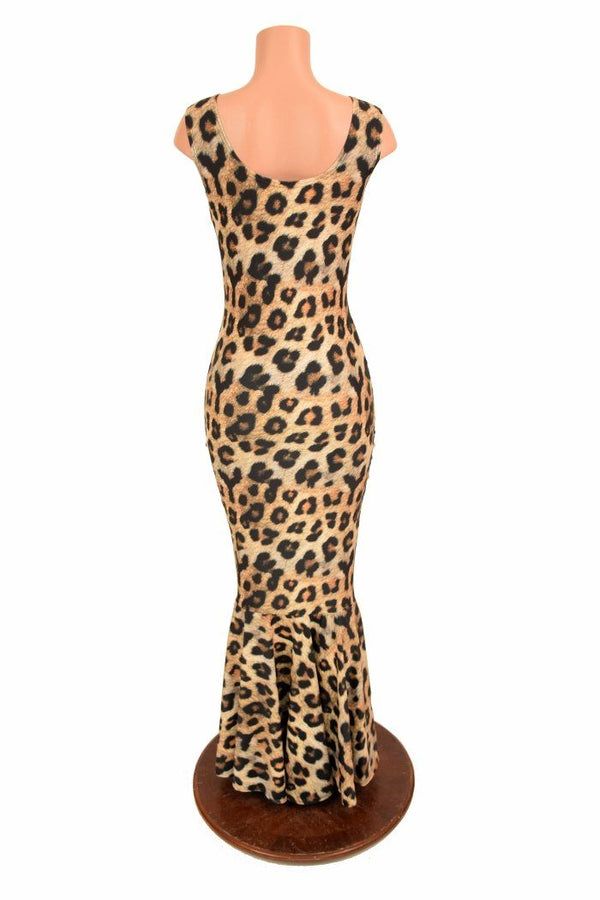 Lace Up Leopard Gown - 4