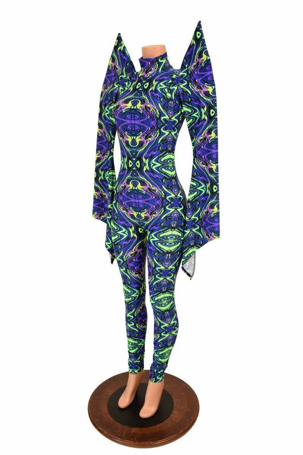 Mega Sharp Shoulder Pixie Sleeve Catsuit - 11