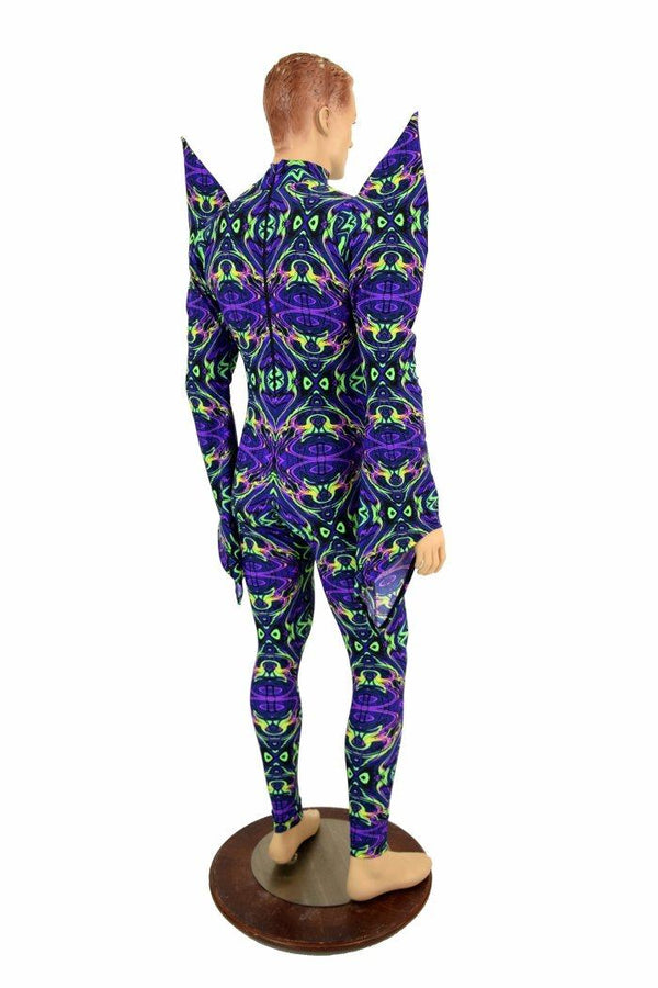 Mega Sharp Shoulder Pixie Sleeve Catsuit - 4