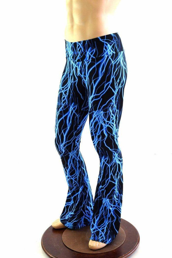 Mens Bootcut Leggings in Neon Lightning - 1