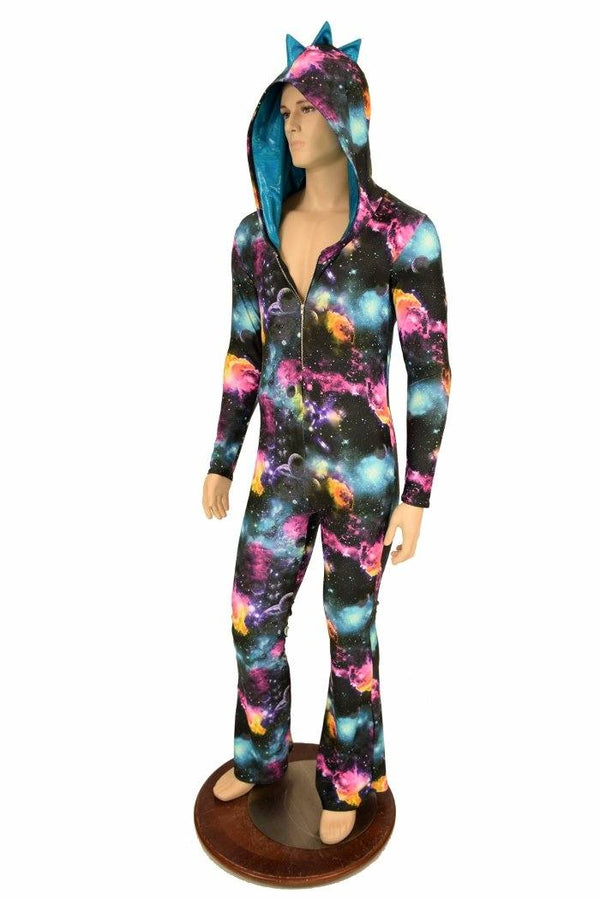 Mens Galaxy Dragon Bootcut Catsuit - 1