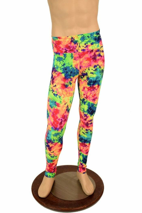 Mens Leggings in Acid Splash - 1