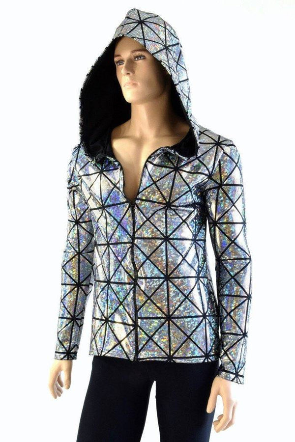 Mens Long Sleeve Zipper Hoodie - 1