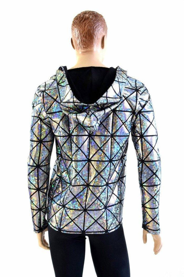 Mens Long Sleeve Zipper Hoodie - 5