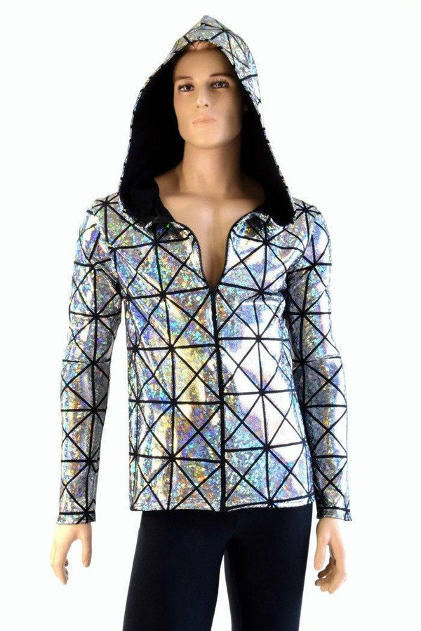 Mens Long Sleeve Zipper Hoodie - 2