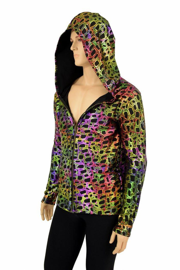 Mens Poisonous Print Long Sleeve Hoodie - 3
