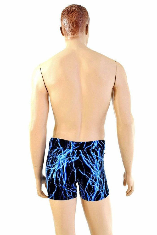 Mens "Rio" Midrise Shorts in Blue Lightning - 2