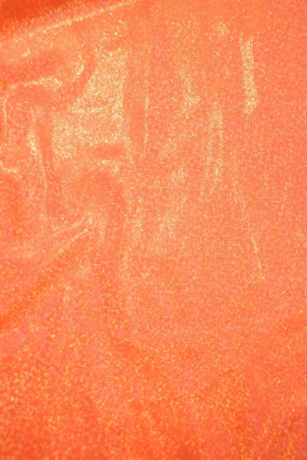 UV Orange Sparkly Jewel Fabric - 2