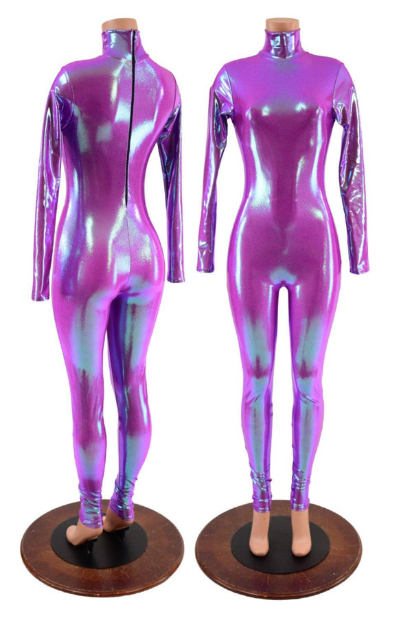 Plumeria Catsuit with Back Zipper - 1