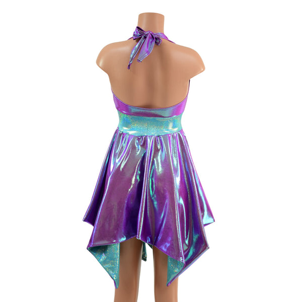 Plumeria & Seafoam Tink Halter Dress with POCKETS - 5