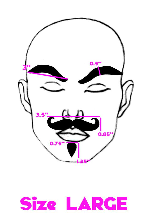 Purple "Dapper" Facial Fashion Kit - 3