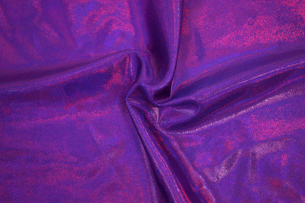 Grape Purple Holographic Spandex Fabric - 4
