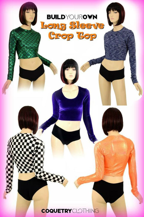 Build Your Own Long Sleeve Crop Top - Coquetry Clothing